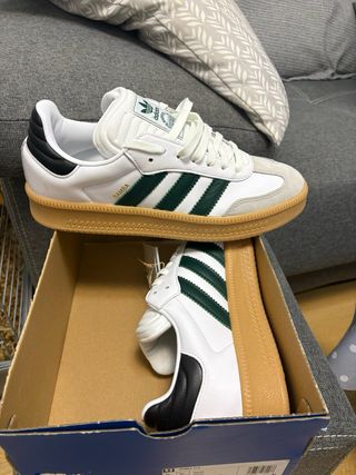 Adidas Samba XLG Verde y Blanco