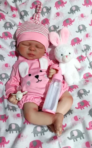 Reborn completa silicona 36cm