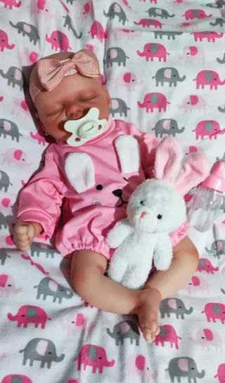 Reborn completa silicona 36cm