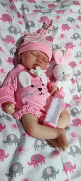 Reborn completa silicona 36cm