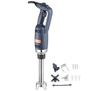 Batidora de Inmersión Comercial, Mezclador de Mano Pesado de 350W, Mezclador de Velocidad Variable Sin Escalas de 10 pulgadas con Cuchilla de Acero Inoxidable, Mezclador Portátil Multiusos para So...