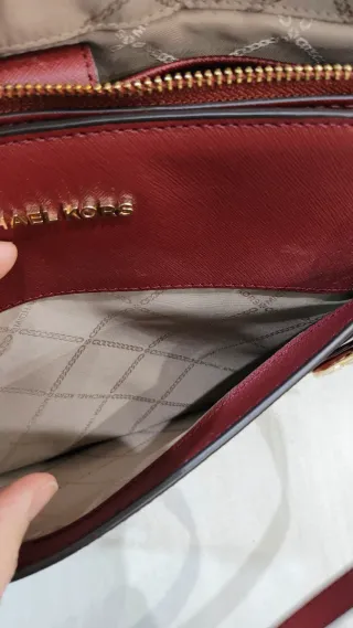 Borsa Michael Kors Voyager Rossa Oro