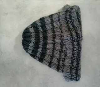 Cappello di lana a quadri