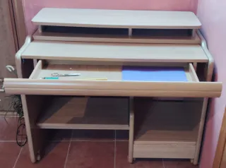 Escritorio madera extensible 52x105x88
