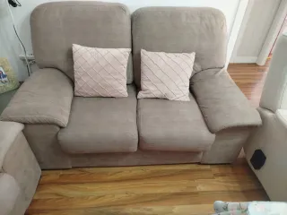 Sofá 3+2 plazas tela beige