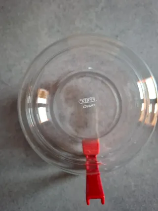 Caraffa brocca teiera Pyrex vetro rosso nuova