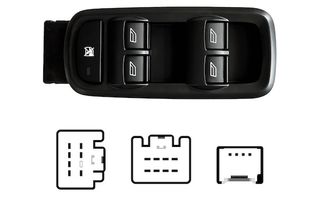 Interruptor Puerta Delantera Izquierda (4 Botones) 19Pin para Ford FIESTA MK6 2008