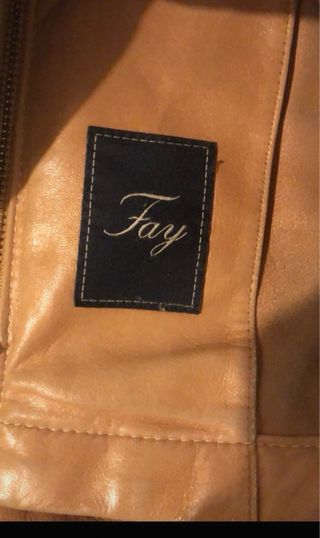 Giacca in pelle marrone