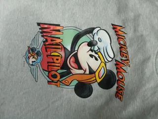 Felpa Vintage Disney Mickey Mouse Mail Pilot-XL-