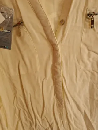 Camisa Totto Beige con Cremalleras