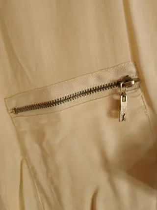 Camisa Totto Beige con Cremalleras