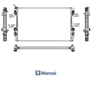 Radiador PORSCHE Panamera 3.0 D/3.0/3.6/4.8 09-