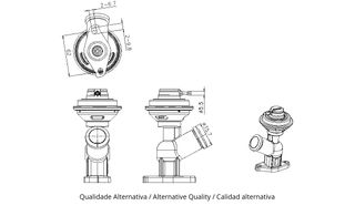 Valvula EGR CITROEN C5 I (DC, DE) 2.0 HDi 01-04 // PEUGEOT 307 2.0 HDi 00-09 / 406 (8B) 2.0 HDI 98-04 / 607 (9D) 00-05