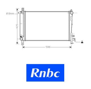 Radiador CHRYSLER Voyager 2.5CRD Turbo 01-