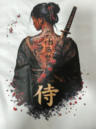 Camiseta Samurai 100% algodón