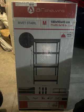 Estantería metálica Leroy Merlin 5 baldas