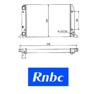 Radiador AUDI 80 1.6 (85-)