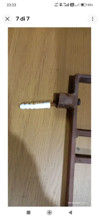 Grata in ferroantica stile Industrial anni '60