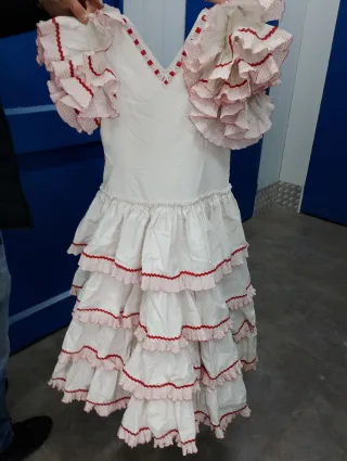 Traje Flamenca Hecho a Mano Talla 12-14