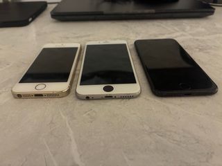 Lote iPhone 5s, 6s, 7 para piezas. No sé el código