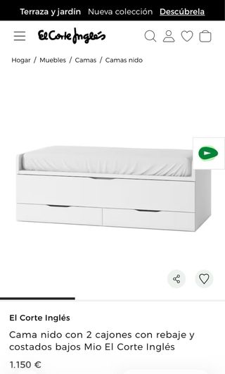 Cama nido El Corte Inglés