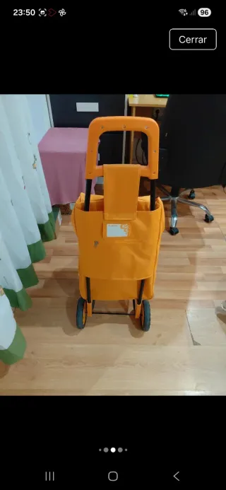 Carro de compra Consum naranja