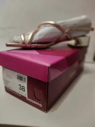 Sandalias GIOSEPPO Cuero Rosa Dorado T.38