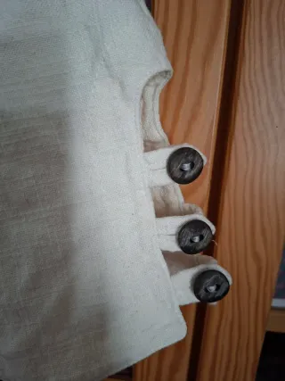 Abito in lino cottagecore beige