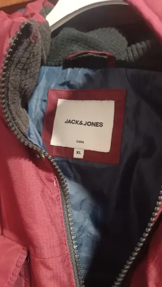 Abrigo Jack & Jones Rojo Talla XL
