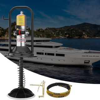 Bomba de Grasa, Bomba de Grasa Operada por Aire con Relación de Presión 50:1 con Manguera de Alta Presión de 13 pies y Pistola de Grasa, Bomba de Grasa Neumática con Tapa de Barril, Bomba de Lubri...