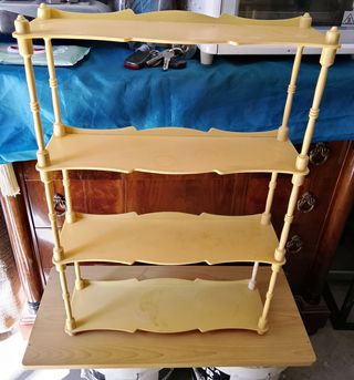 Estantería de plástico beige 4 baldas