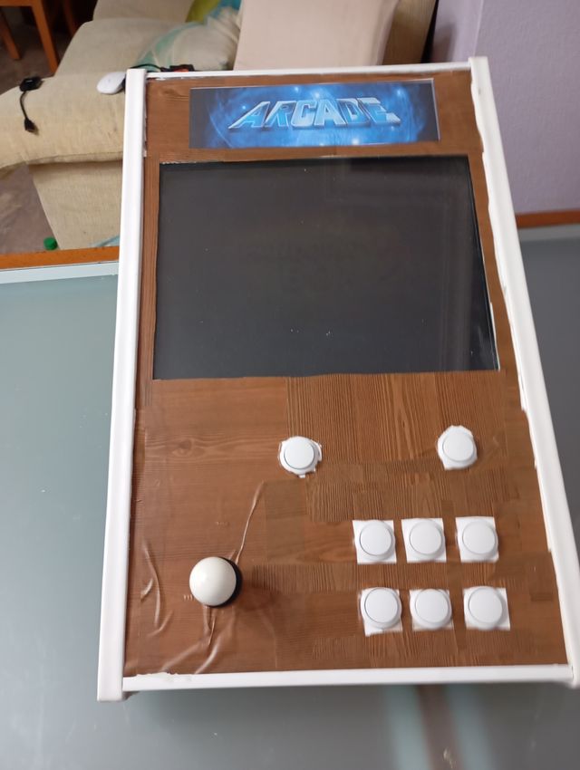 Bartop Arcade Marrón y Blanco