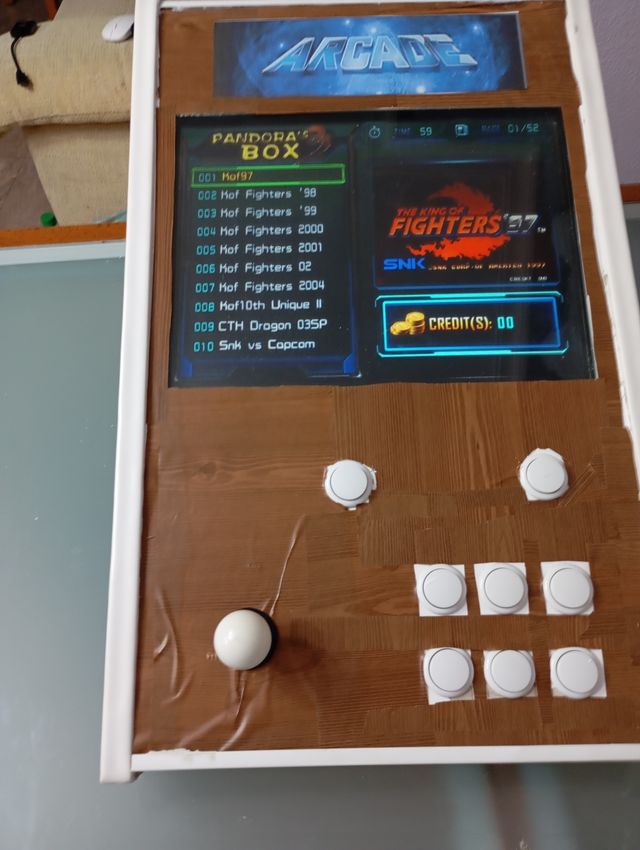 Bartop Arcade Marrón y Blanco