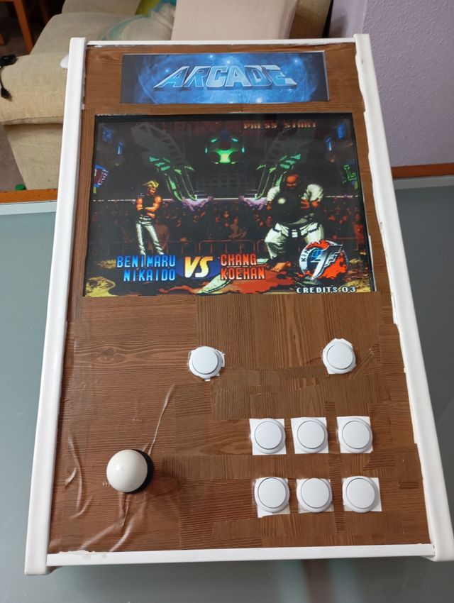 Bartop Arcade Marrón y Blanco