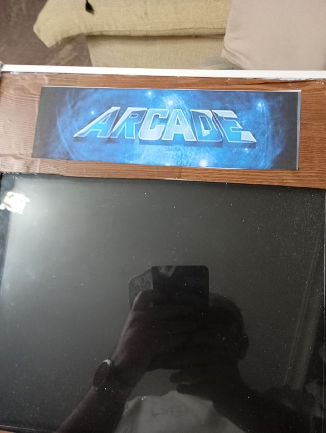 Bartop Arcade Marrón y Blanco