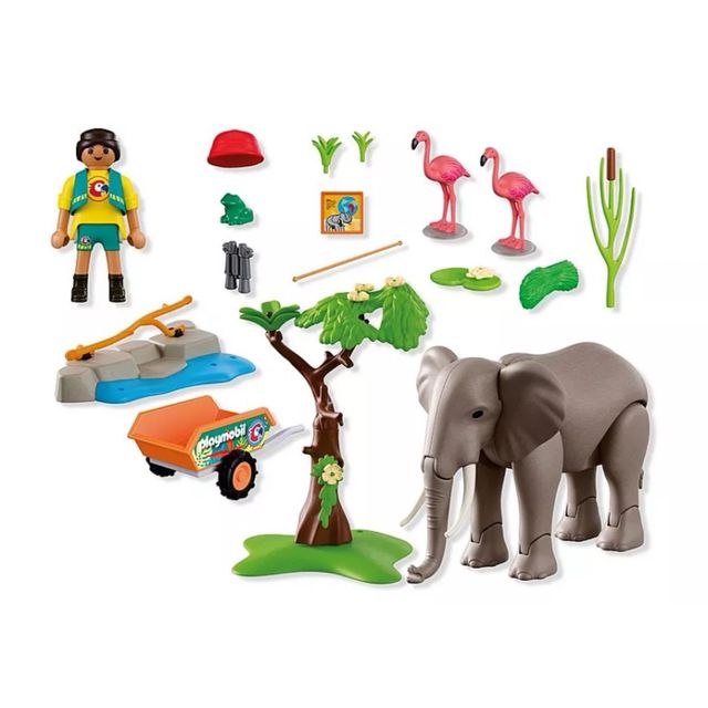 PLAYMOBIL ELEFANTE CON CUIDADOR 72068