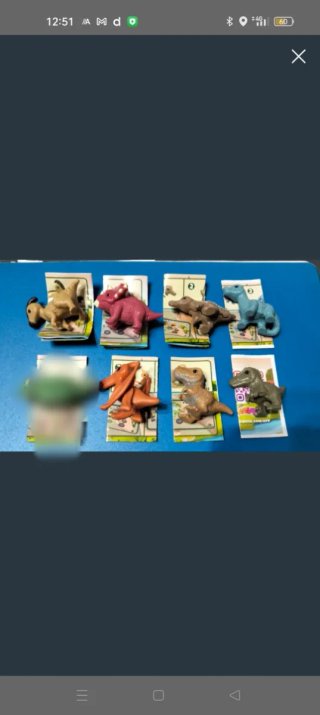 Dinosaurios Kinder Sorpresa. Precio unitario