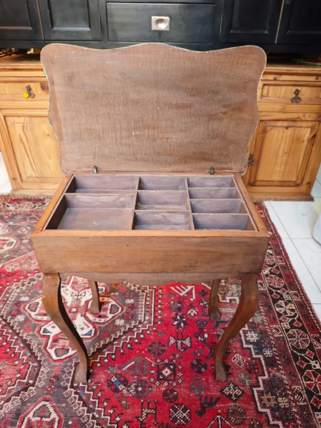 Mueble joyero/costurero Isabelino vintage