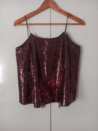 Blusa de lentejuelas Blue & Blouze S