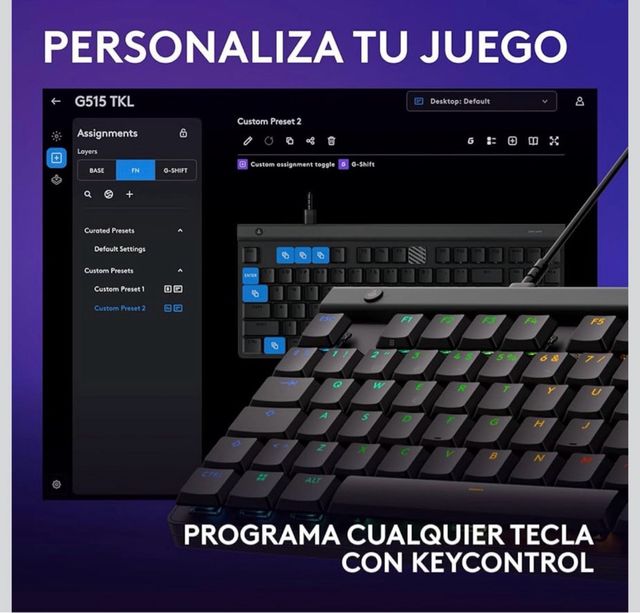 Teclado Logitech G515 TKL Gaming USB-C