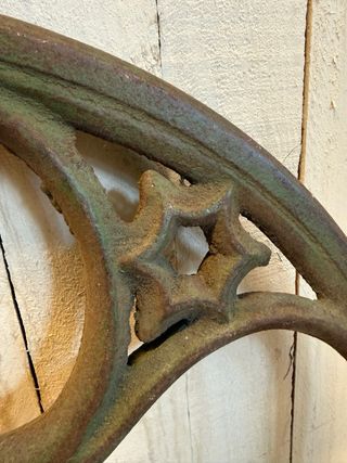 Roda de ferro fundido Vintage