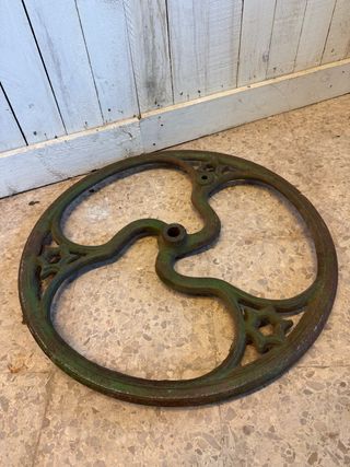 Roda de ferro fundido Vintage