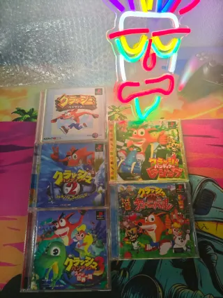 Pack Crash Bandicoot PS1 JAPÓN (5 juegos)