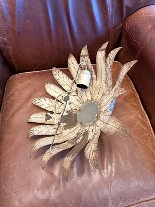 Candeeiro de tecto em chapa vintage