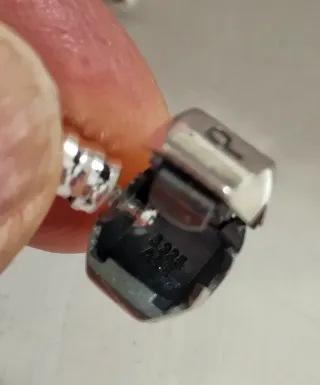 Pulsera Pandora Cuero Doble Negro y Plata