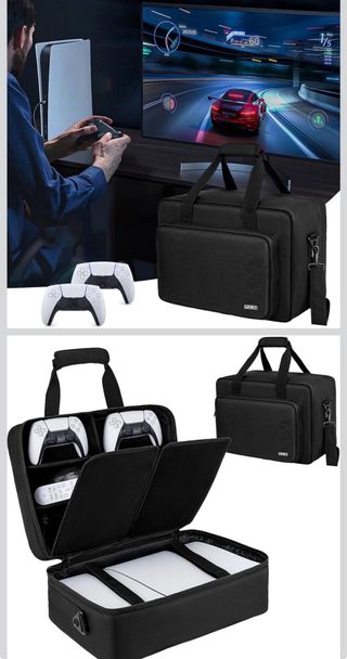 Valigetta per controller PS5/PS4, cuffie, giochi...