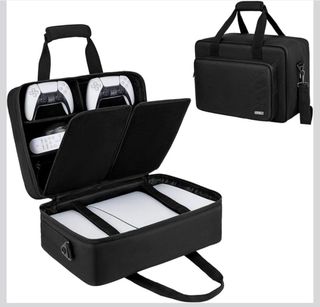 Valigetta per controller PS5/PS4, cuffie, giochi...