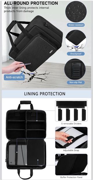 Valigetta per controller PS5/PS4, cuffie, giochi...