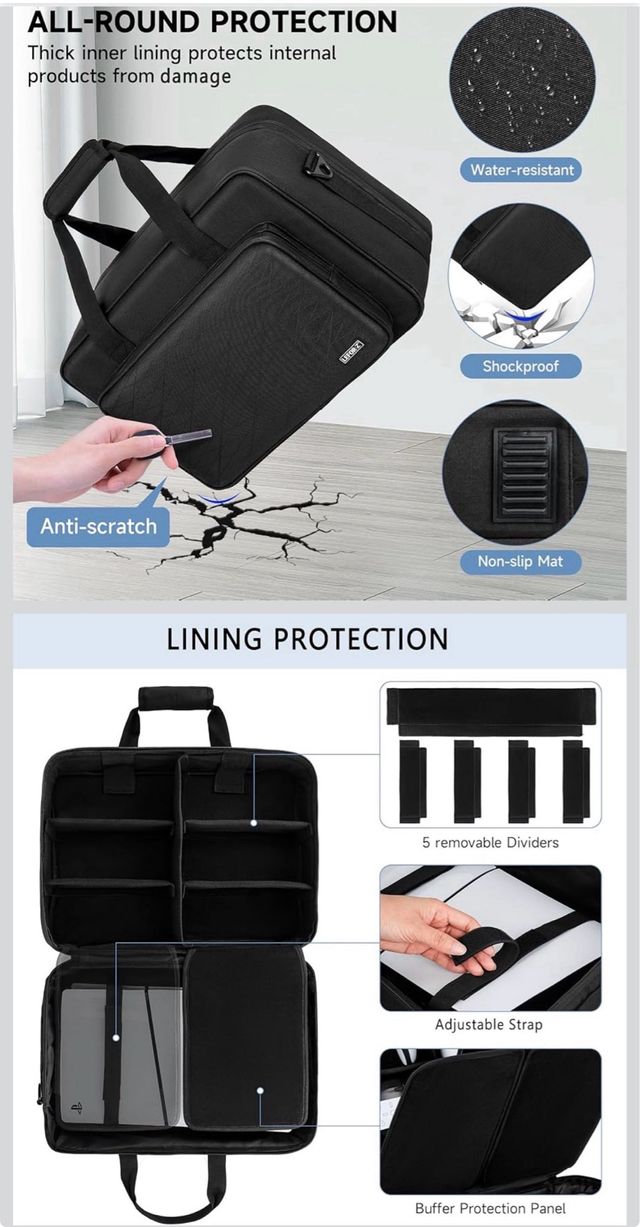 Estuche para PS5/PS4 mandos, auriculares,juegos...