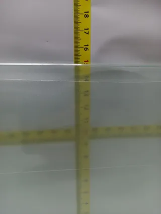 Mensola in vetro Bolis con supporti